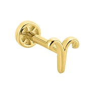 Tragus Altın Piercing – Koç Burcu
