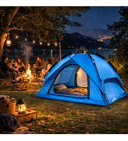River World Kamp ve Doğa İçin Çadır Çift Katmanlı Otomatik Kurulumlu 4 Kişilik Ölçüleri 200 cm x 250 cm x 150 cm