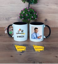 Muhasebeci Kupa Bardak Siyah Fotoğraflı Muhasebeciler Günü Hediyesi