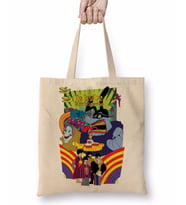 Beatles Yellow Submarine Bez Çanta Uzun Saplı