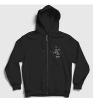 Presmono Unisex Siyah Mobile Call Of Duty Fermuarlı Kapüşonlu Sweatshirt 27094tt
