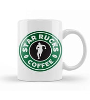 Starrucks Coffee Rugby Running Logo Kupa Bardak Porselen