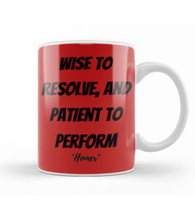 Homer Quotes Gift  Vintage Retro Rainbow Style Kupa Bardak Porselen