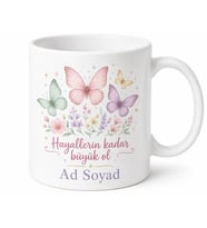Kişiye Özel Kız Çocuğu İçin Renkli Baskılı Kupa Bardak Hediye