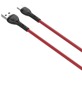 LDNIO Hızlı Şarj Kablosu 1 Metre Type-c-LS481 (Kırmızı)