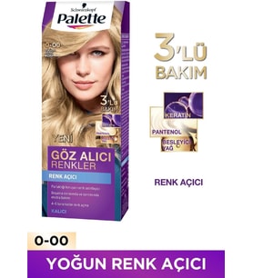 Palette Göz Alıcı Renkler Saç Boyası 0-00 Yoğun Renk Açıcı