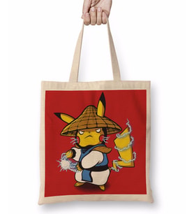 Pokemon Pikaccu Bez Çanta Uzun Saplı