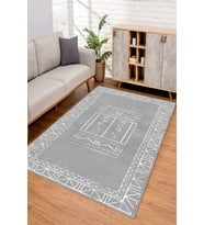 Dijital Kaymaz Taban Yıkanabilir Renkli Salon Halısı Mutfak Halısı Yolluk ND-SD-559 (Gri)