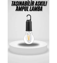 Taşınabilir Askılı Ampul Kamp Lambası Askılı Type-C Şarjlı Bahçe Lambası