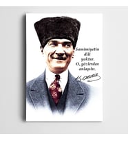 Atatürk Samimiyet Kanvas Tablo