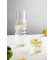 Borosilikat Cam Beyaz Başucu Sürahisi & Cam Sürahi * 600 Ml