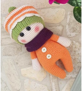 Sevimli Uyku Arkadaşım Amigurumi Organik Oyuncak