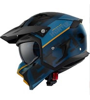 Motosiklet Kaskı Hunter SV Block C3 Mat Sarı Sport Moduler Kask Off-Road