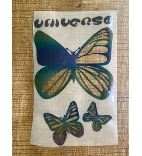 24X16 CM ÜTÜ İLE YAPIŞAN KELEBEK TRANSFER BASKI TİŞÖRT BASKI ARMA