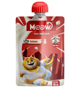 Moow Taze Somon Balıklı Keçi Sütlü Kedi Et Ezmesi 90 gr