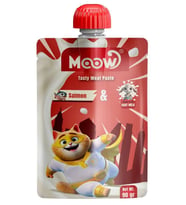 Moow Taze Somon Balıklı Keçi Sütlü Kedi Et Ezmesi 90 gr