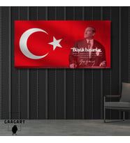 Panoramik Kanvas Makam Panosu Atatürk Sözleri Kadınlar Hakkında Sözü