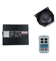 Space Mikrofonlu Metal Siren Uzaktan Kumandalı -SSSR45-1 (Siyah)