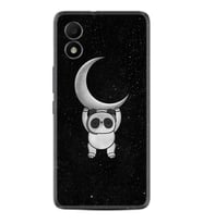 TCL 303 Kılıf Resimli Desenli Silikon Platinium Series Panda Moon 1811