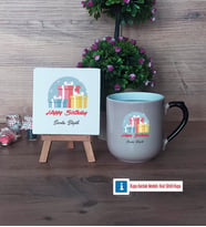 Doğum Günü Hediyesi Dekoratif Taş, Kupa Bardak Kırmızı Hediye (Model 9)