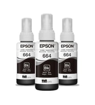 Epson 664 C13T664 EcoTank L386 Siyah Mürekkep Seti