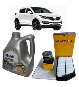 2011-2014 KİA SPORTAGE 1.6 GDİ BENZİNLİ YAĞ BAKIM SETİ HAVA + POLEN + YAĞ FİLTRESİ + MOBİL 5W 30