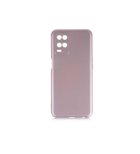 Oppo A54 4G Uyumlu Kılıf Zore Premier Silikon Kapak (Rose Gold Altın)