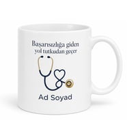 Kişiye Özel Meslek Logosu ve İsim Yazılı Şık Kurumsal Hediye Kupa Bardak
