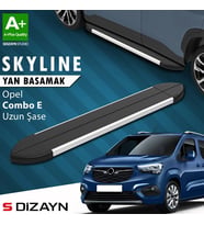 S-Dizayn Opel Combo E Uzun Şase Skyline Aluminyum Yan Basamak 213 Cm 2018 Üzeri A+ Kalite