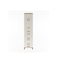 Hyperion Dolap 4 Raflı 5 Çekmeceli 4 Kapaklı 60x44x243 Çam-Aytaşı