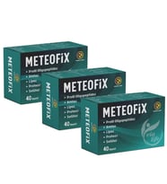 Meteofix Propil Oligopeptidaz, Amilaz, Lipaz, Proteaj, Selülaz, Bromelain, Zencefil Sindirim Enzimler 40 Kapsül - 3'lü