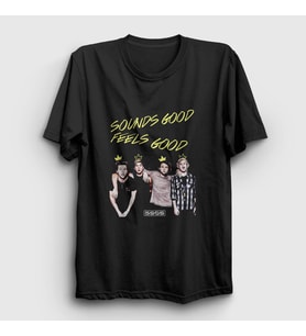 Presmono Unisex Siyah Band 5 Seconds Of Summer T-Shirt 78703tt