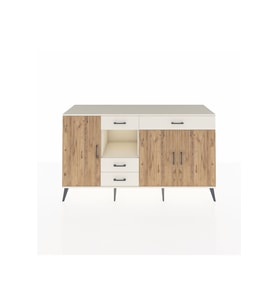Hyperion Konsol 4 Raflı 4 Çekmeceli 3 Kapaklı 176x44x99 Aytaşı-Çam/Aytaşı