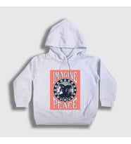 Presmono Unisex Çocuk Beyaz Peace Beatles John Lennon Kapüşonlu Sweatshirt 34979tt