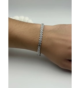 Çelik Silver Erkek Rolex Bileklik - 26blke01