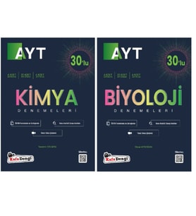 KAFA DENGİ YAYINLARI AYT SAYISAL (Kimya+Biyoloji) BRANŞ DENEMELERİ (2 Kitap)