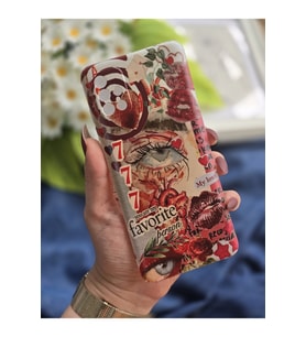 Samsung Galaxy A51 Uyumlu Red Aesthetic Tasarımlı Şeffaf Telefon Kılıfı