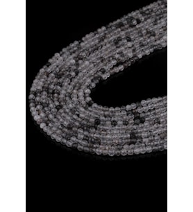 3 MM Faset Kesim Rutil Kuvars Taşı Dizi - Dizi0272 (Gri)