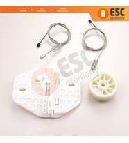 Renault Clio MK2 BB CB Thalia MK1 LB Symbol MK1 8200232508 İçin Sol Arka Cam Kriko Seti