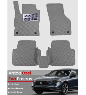 HONDA ACCORD (2018-2024) Uyumlu EVA Paspas Tam Set–Araca Özel,Su Geçirmez,Kolay Montaj