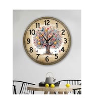 bilge Tasarım retro Duvar Saati 40 x 40 CM (Karışık)
