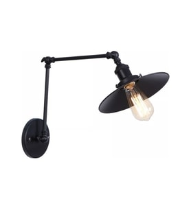 Mylight Retro Üç Mafsallı Aplik Metal Siyah Siyah