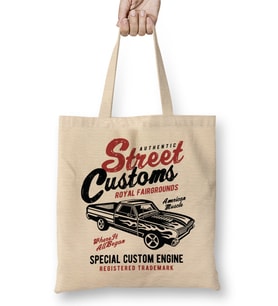 Muscle Car Street Custom Bez Çanta Uzun Saplı