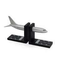 Zekupp Boeing 737-800 1/100 Ölçek Gümüş Gri Renk Maket Uçak Temalı Kitap Tutucu