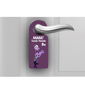 Inside Out 2 Ahşap Kapı Askısı - Korku