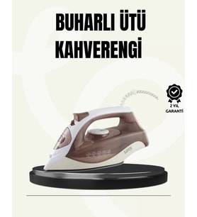 Buharlı Ütü 2200w Seramik Taban 300 Ml Kahverengi Dikey Ütüleme