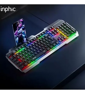 Inphic K2 USB Kablolu Oyun Klavyesi 104-Key Sessiz Oyun Klavyesi Bilgisayar Laptop i - OVRLAU9477-1