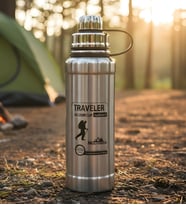 600 ML Çelik Kamp Termosu (Gümüş)
