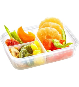 Dikdörtgen 3 Bölmeli Saklama Kabı Freshbox 1 LT