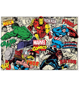 Educa Puzzle 1000 Parça - Marvel Kahramanları Karikatür